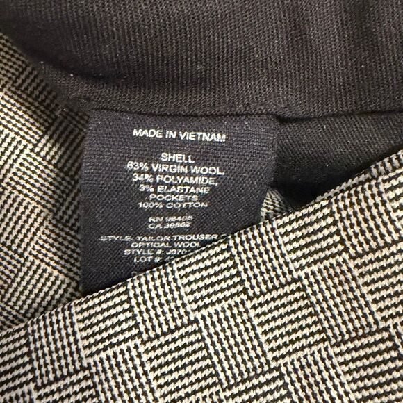 Theory Women’s Tailor Trousers C Wool Pants Cropped Size 6 - Picture 5 of 5